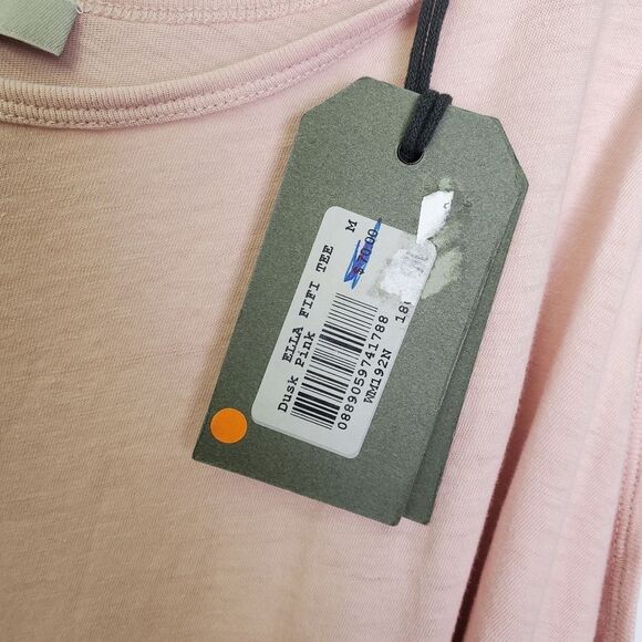 NWT AllSaints Casual T-Shirt Dusk Pink Cold Shoulder Size Medium - Picture 8 of 9